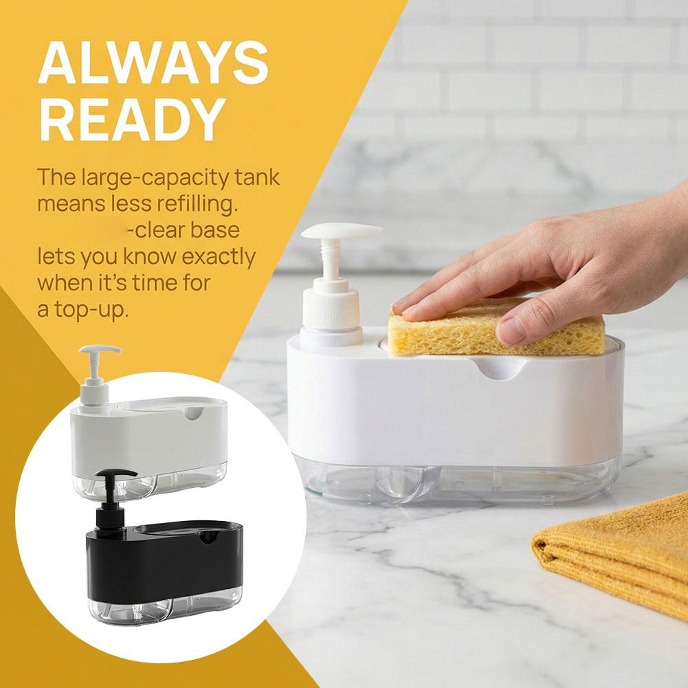 Kitchen Gadgets Dispenser Brush Holder - Dispenser Automatico di Detersivo per Piatti