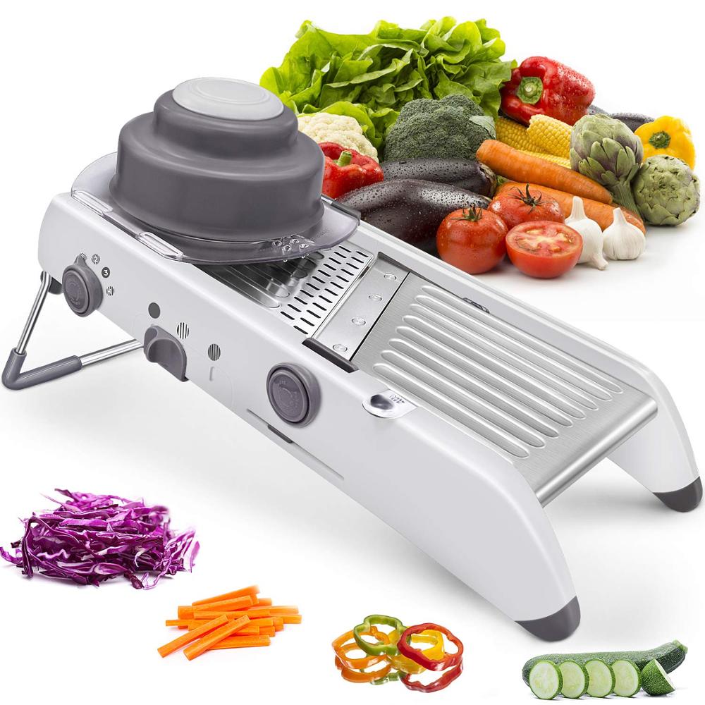 Mandoline Slicer - LMETJMA 18 Tipi Mandolino Regolabile Affettatrice