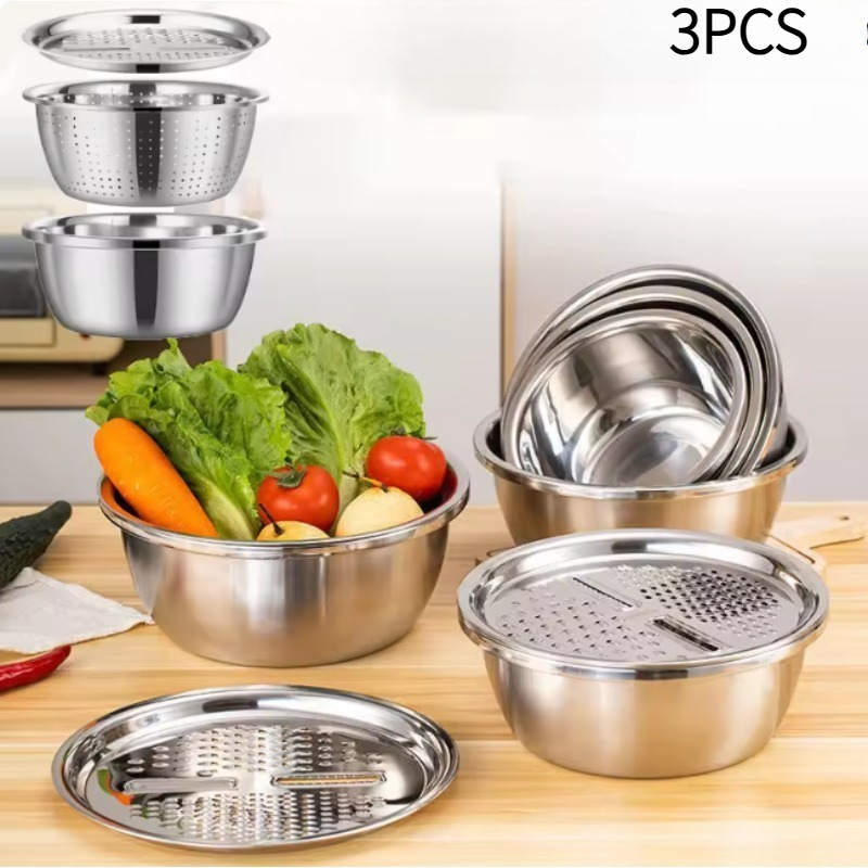 Mandoline Slicer - Nuovo Set di 3 Grattugie Multifunzione
