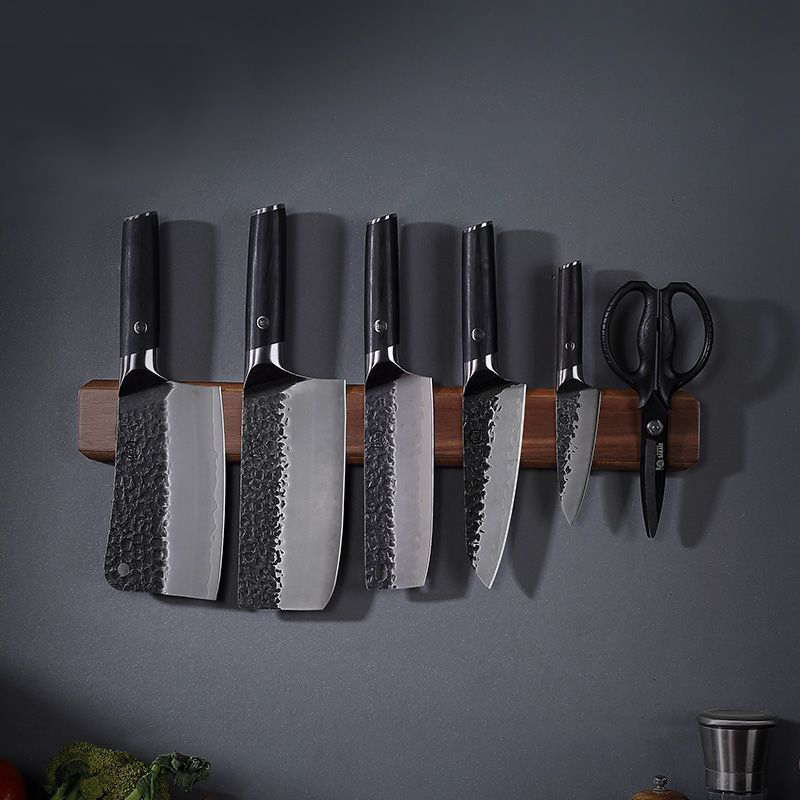 Magnetic Knife Strip - Portacoltelli magnetico in legno di acacia