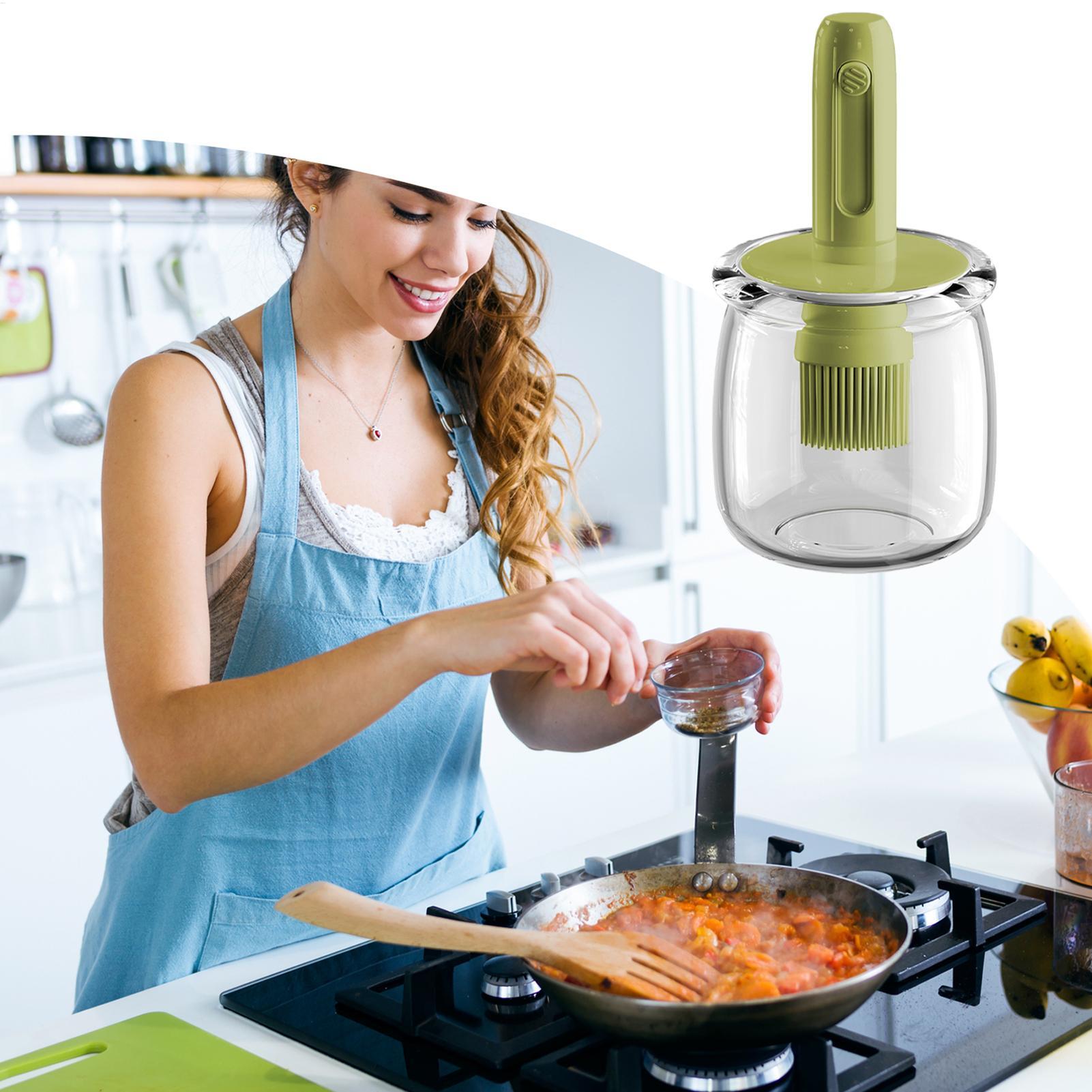 Dispenser di olio per cucina B - Kitchen Gadgets Dispenser Brush Holder recensione e prezzo