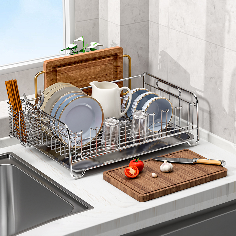 Scolapiatti in Acciaio Inox 30 - Kitchen Utensil Holder recensione e prezzo