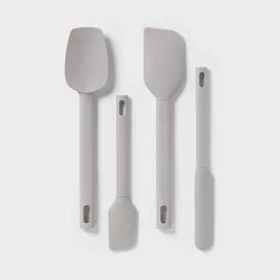 Set di 4 spatole assortite gri - Silicone Spatula Set recensione e prezzo
