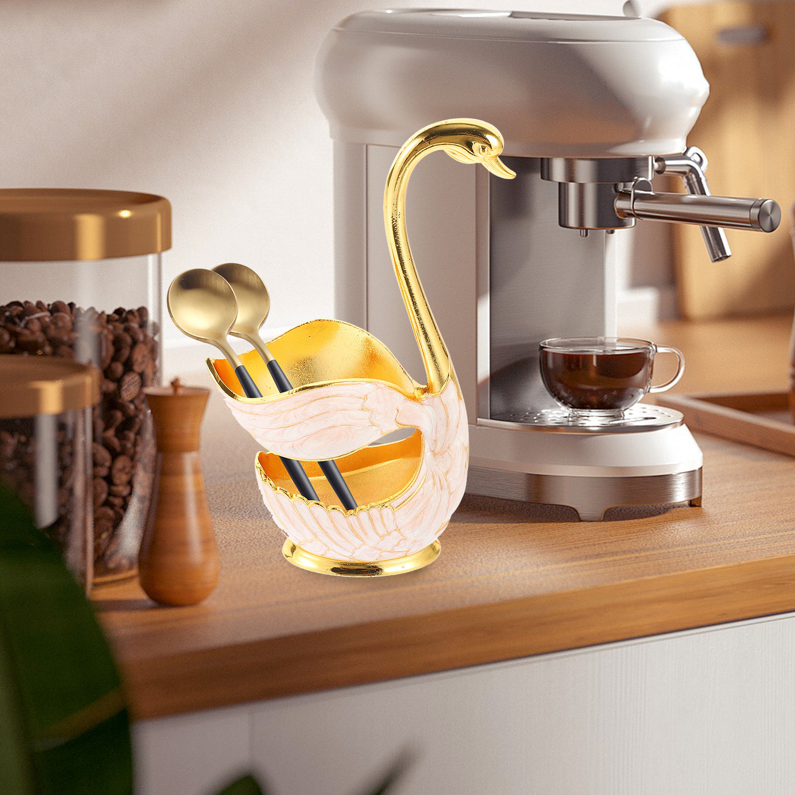 Portacucchiai a Forma di Cigno - Kitchen Utensil Holder recensione e prezzo