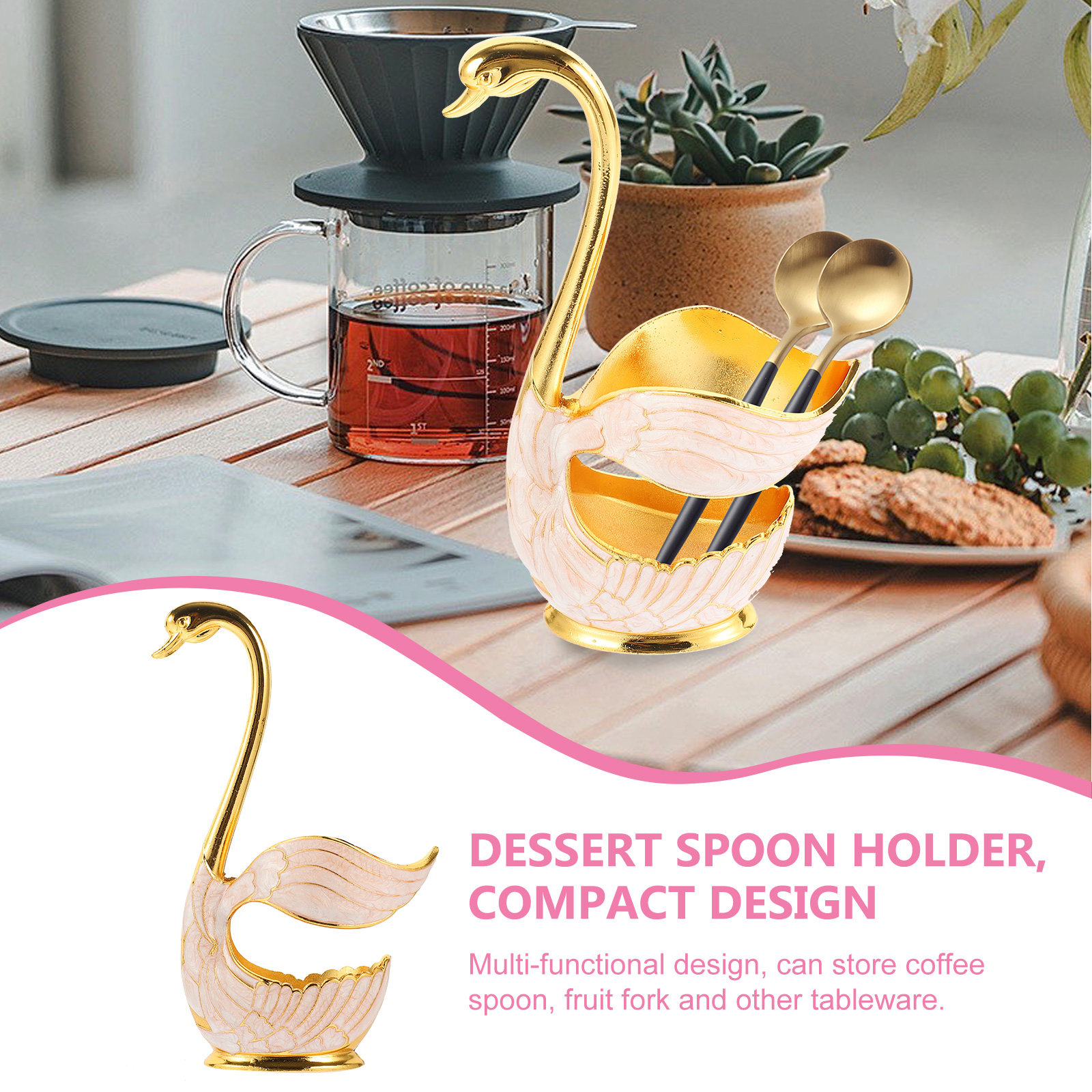 Portacucchiai a Forma di Cigno - Kitchen Utensil Holder recensione e prezzo