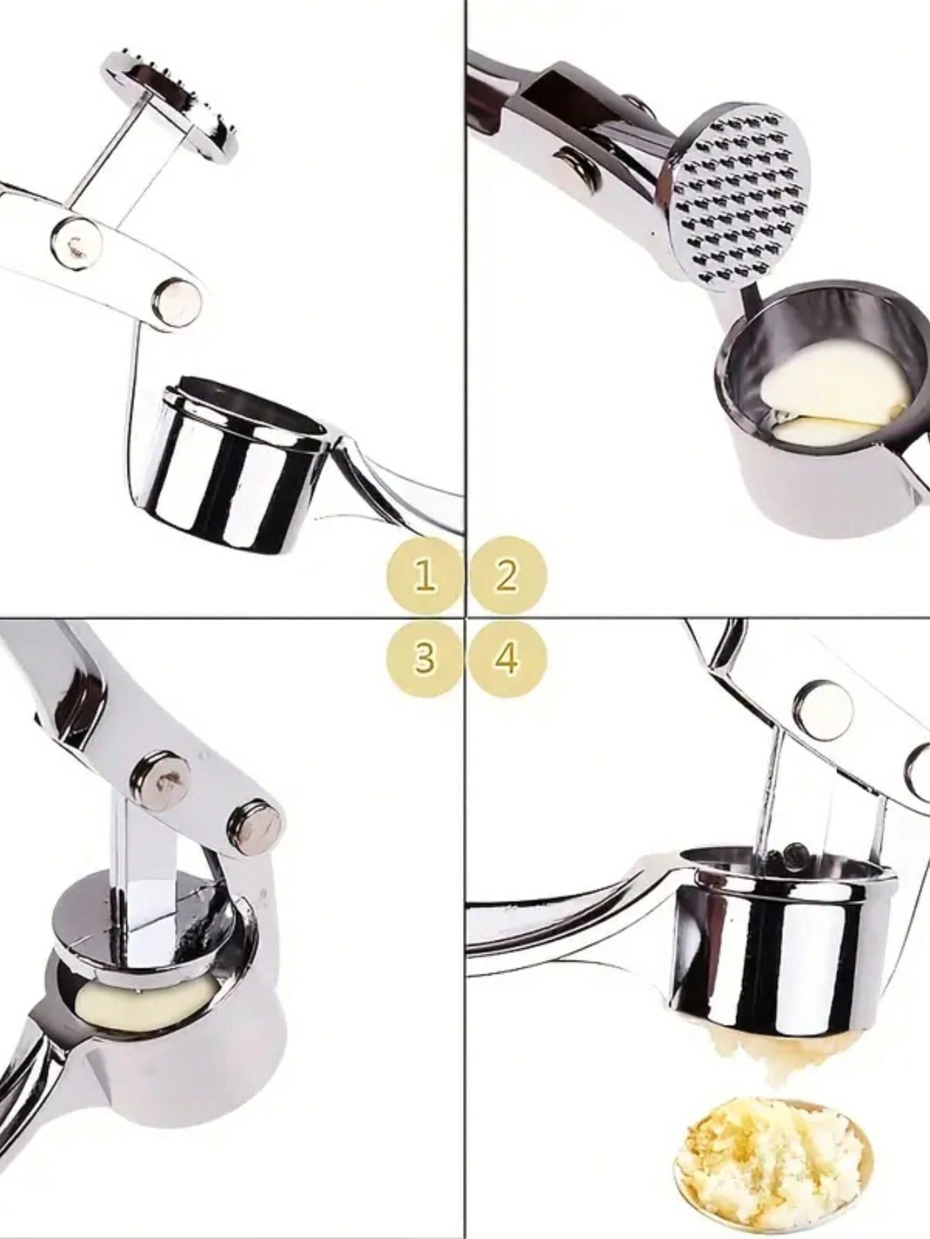 Spremiaglio da Cucina in Accia - Manual Garlic Press recensione e prezzo